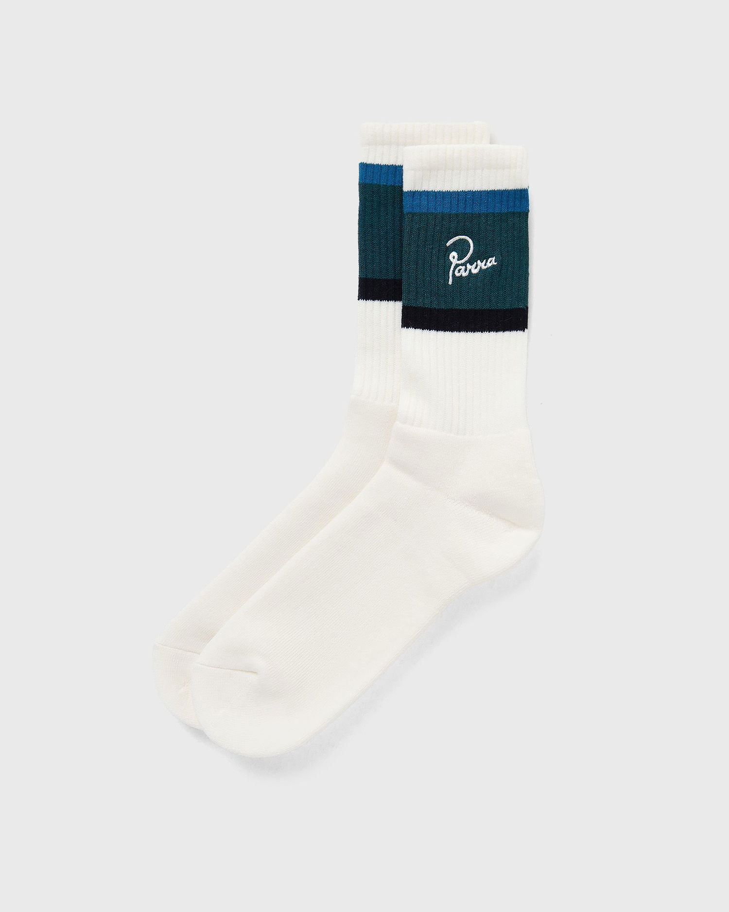 Sokker By Parra Signature Striped Crew Socks Hvid | 54175, 1