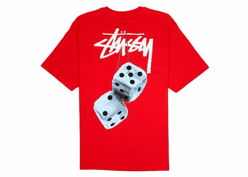 T-shirt Stüssy Stussy Dice Graphic T-Shirt Rød | 1904765-RED, 0