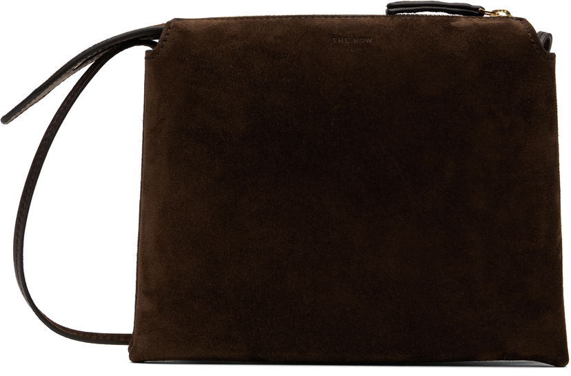 Håndtaske The Row The Row Nu Mini Twin Suede Bag Brun | W1236-L25