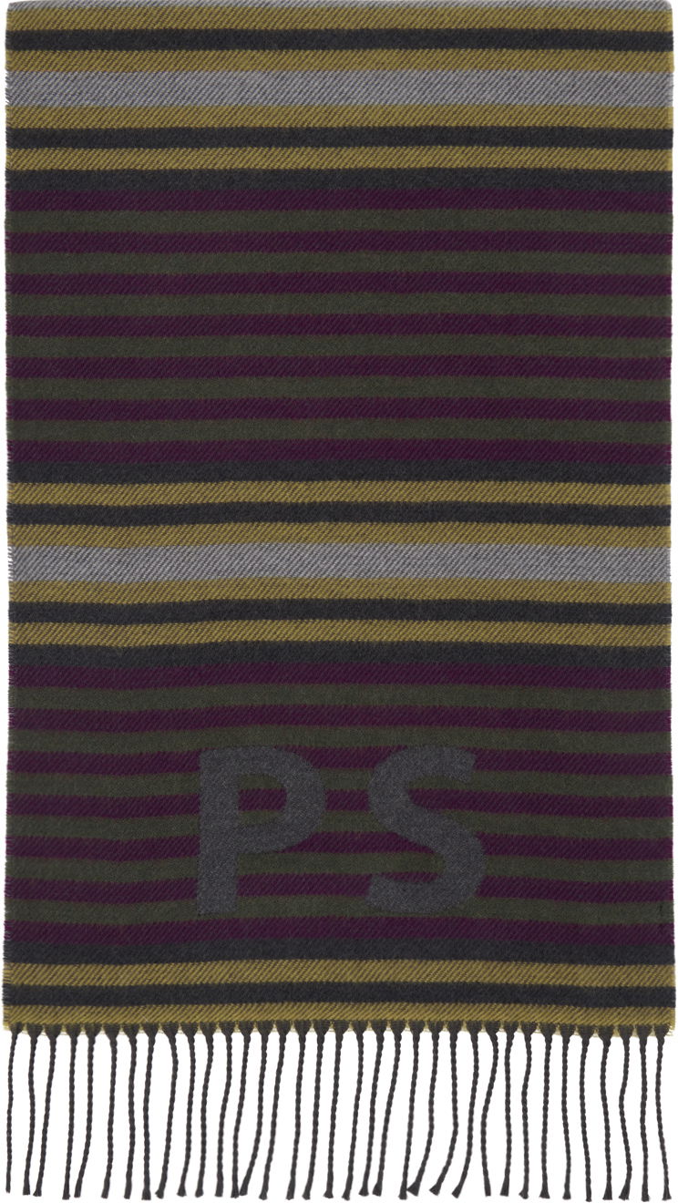 Tørklæde Paul Smith PS Paul Smith Stripe Jersey Scarf Flerfarvet | M2A-150T-N124-76-0, 0