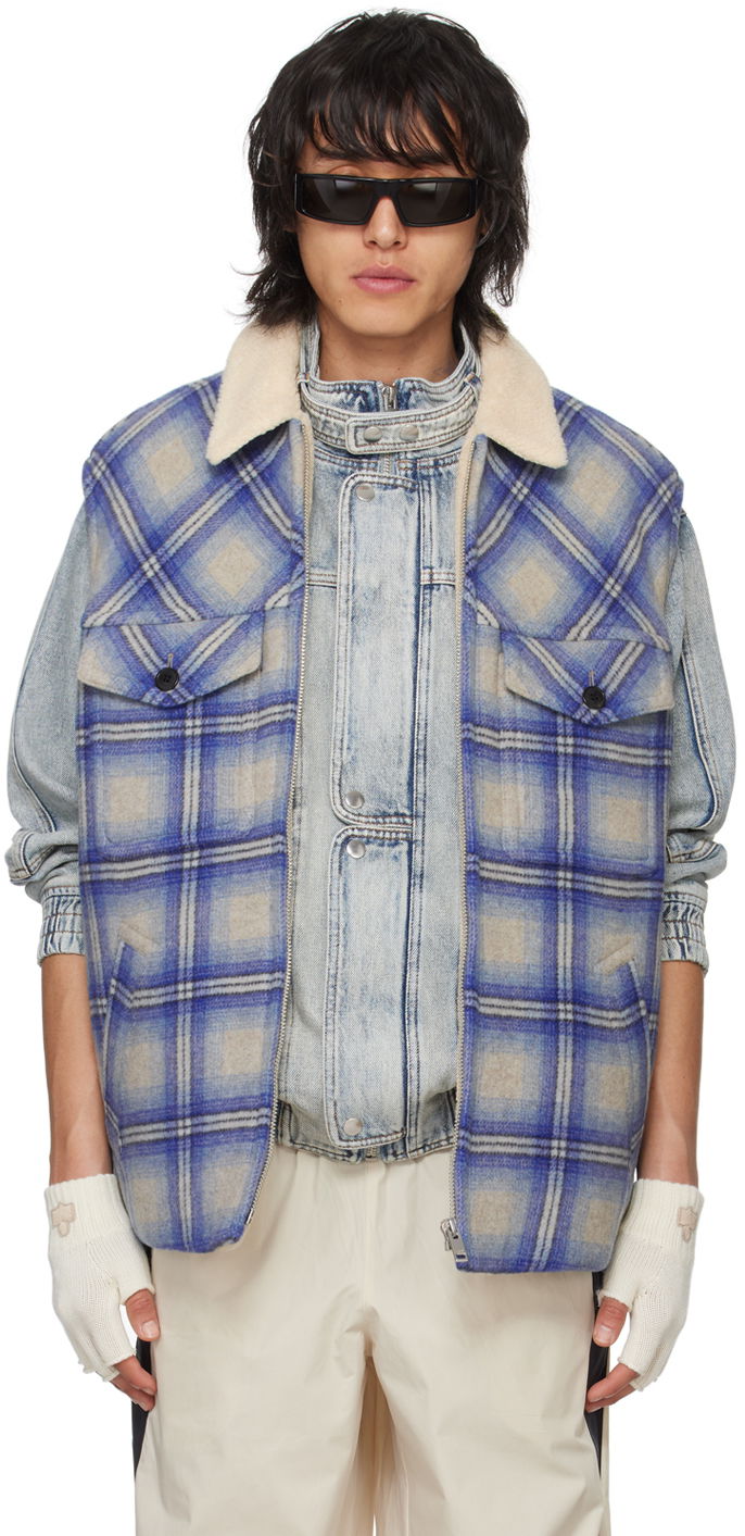 Vest ISABEL MARANT Kiraneo Vest Blå | 24PVE0209HB-B1C02H