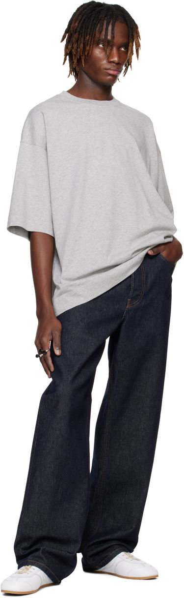 T-shirt Dries Van Noten Dries Van Noten Oversized T-Shirt Grå | 251-021113-1603, 3