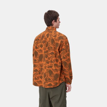 Skjorte Carhartt WIP Duck Camo Long Sleeve Shirt Orange | I033769_8, 2