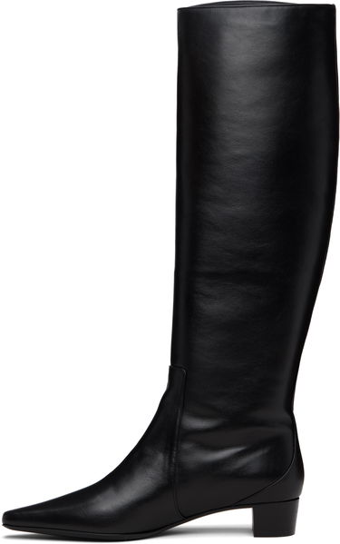 Sneakers og sko BY FAR BY FAR Pascal Nappa Leather Tall Boots Sort | 23FWPASDBLNAP, 2