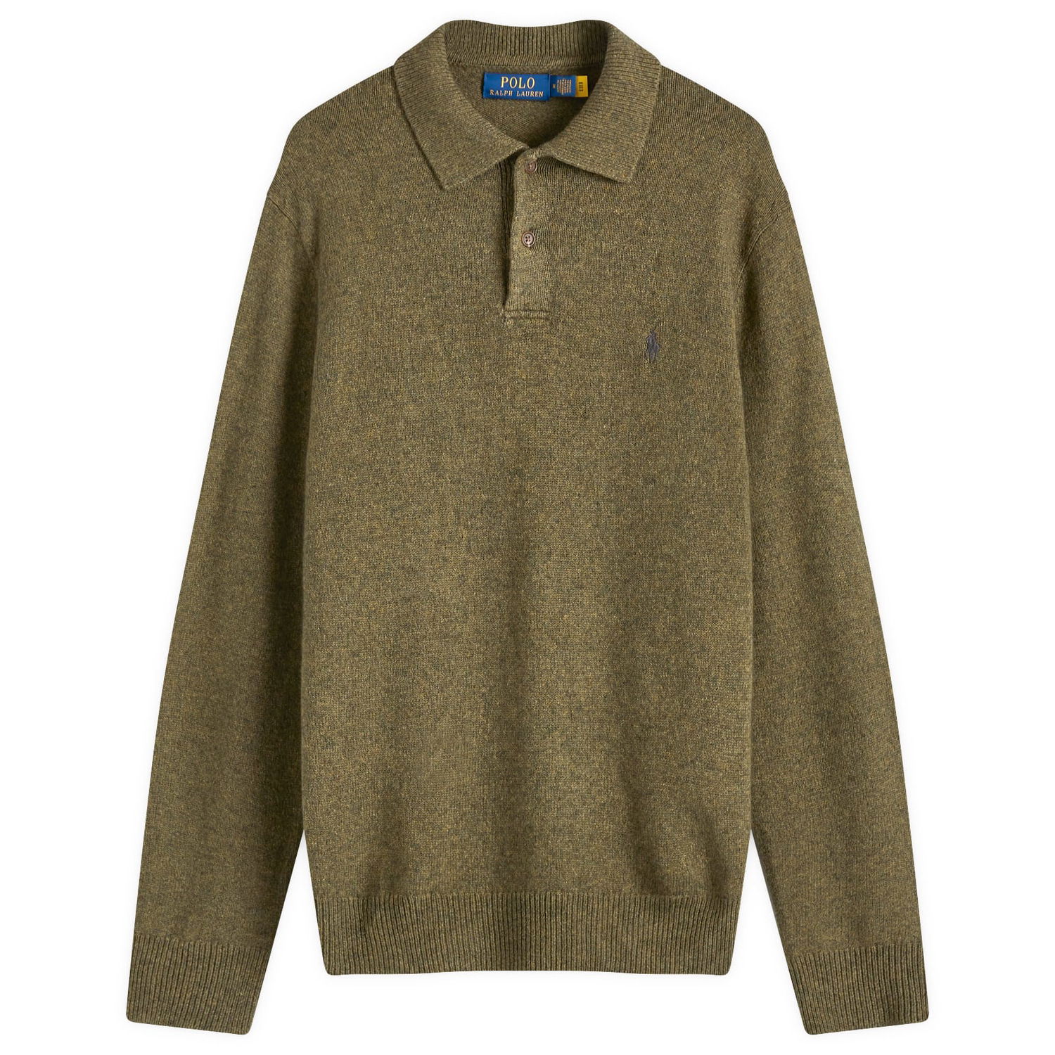 Sweater Polo by Ralph Lauren Polo Ralph Lauren Standard Fit Long Sleeve Knit Polo Grøn | 710955908002, 1