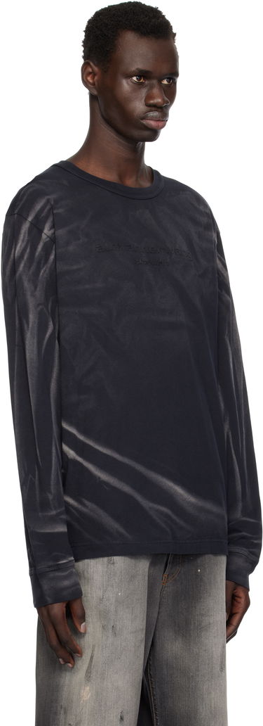 T-shirt Alexander Wang Alexander Wang Crease Wash Long Sleeve T-shirt Sort | UCC1251782, 1
