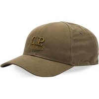 Kasket C.P. Company Gabardine Logo Cap Brun | CMAC282A-006288A-683, 2