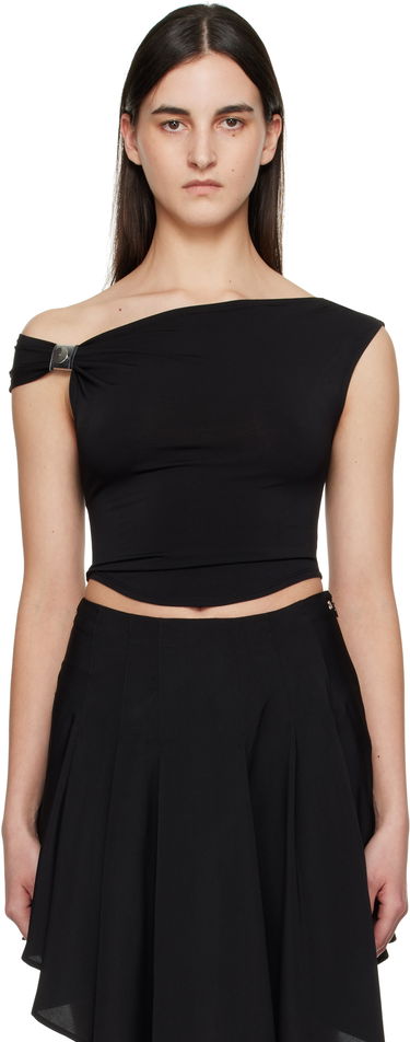 Crop top Miaou Miaou Arielle Off Shoulder Top Sort | 7125SVIBLK, 0