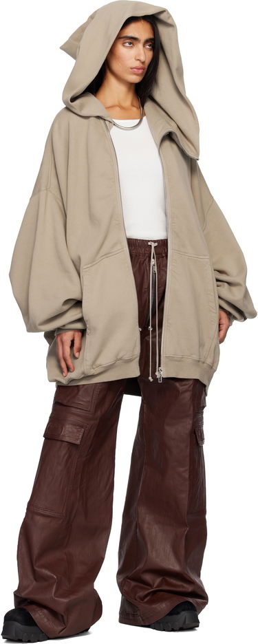 Sweatshirt Rick Owens DRKSHDW Concordians Megamountain Hoodie Beige | DS02E7228 F, 3