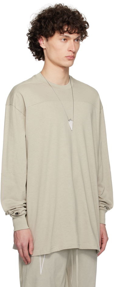 T-shirt Rick Owens Rick Owens Champion Edition Girdered Long Sleeve T-Shirt Sort | CM01E1672 CHJG JERSEY, 4