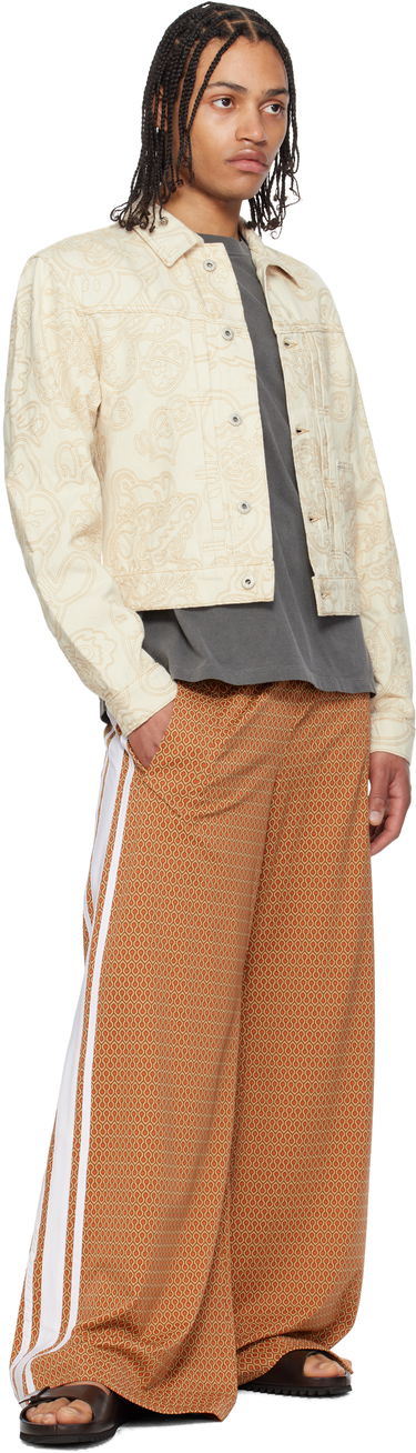 Jakke KENZO Kenzo Paris VERDY Edition Embroidered Trucker Jacket Beige | FF55DV3096W1, 3