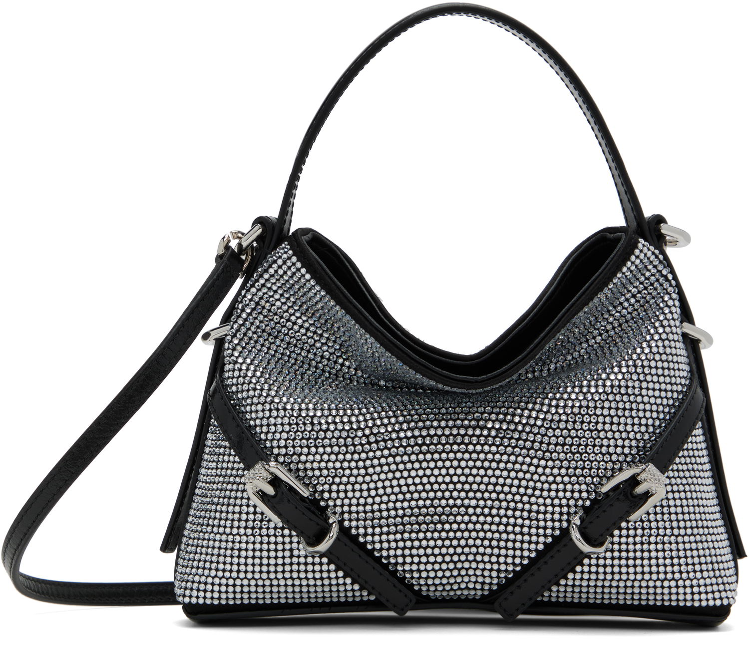 Håndtaske Givenchy Voyou Crystal Embellished Nano Bag Sort | BB60NHB27L934, 0