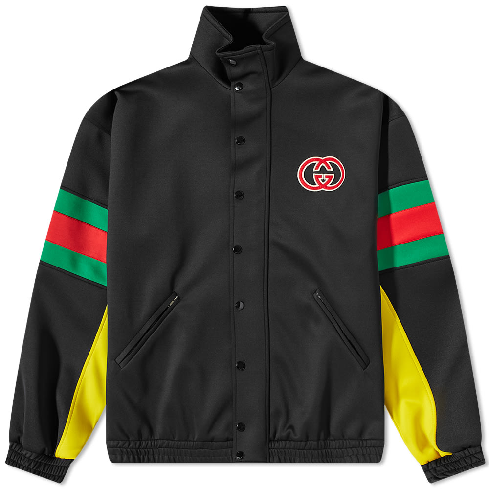 Bomberjakke Gucci Logo GRG Track Jacket Sort | 706437-XJETG-1152, 0