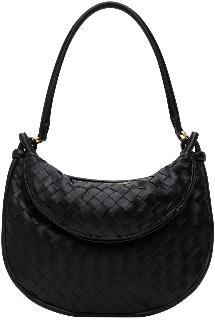 Skuldertaske Bottega Veneta Medium Gemelli Leather Shoulder Bag Sort | 764281 VCPP1, 0