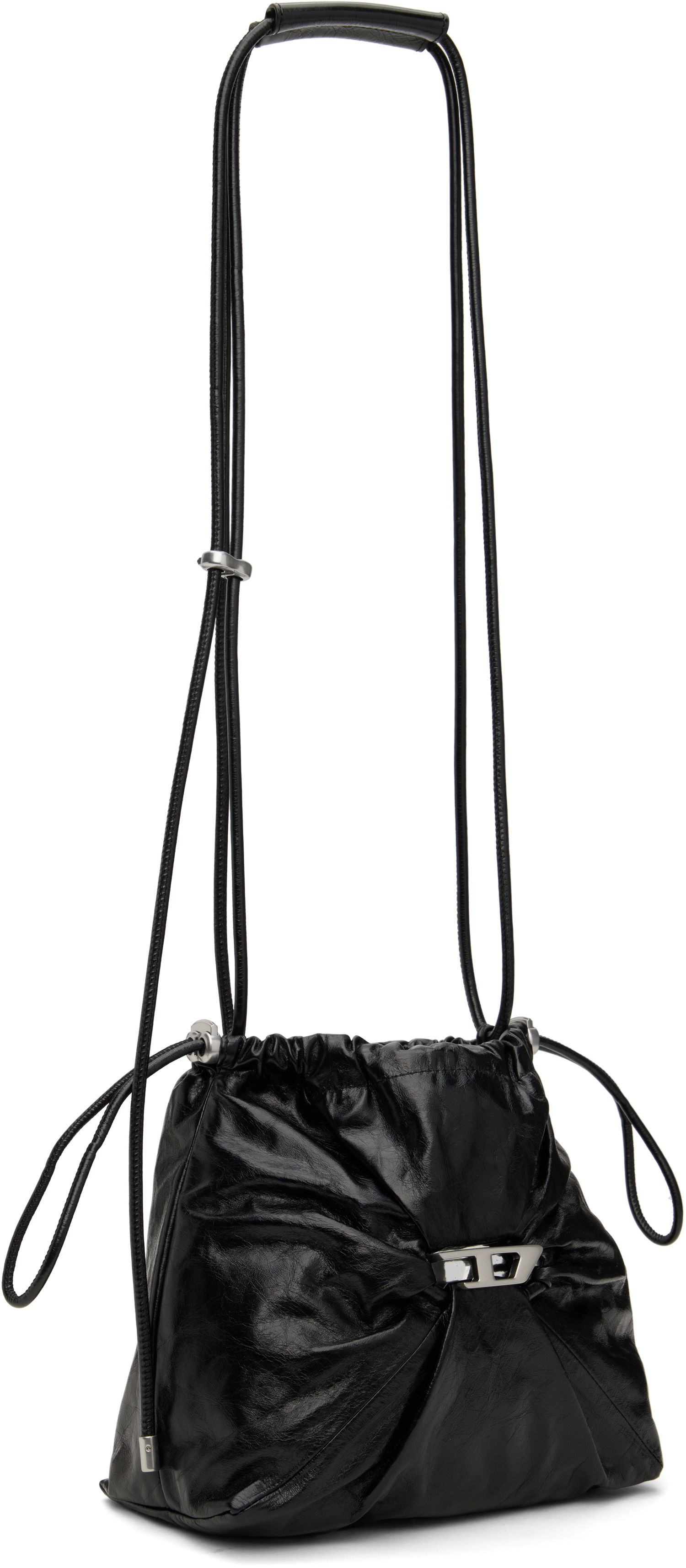 Håndtaske Diesel Scrunch-D Bucket Bag Sort | X10325-P1003-T8013, 1