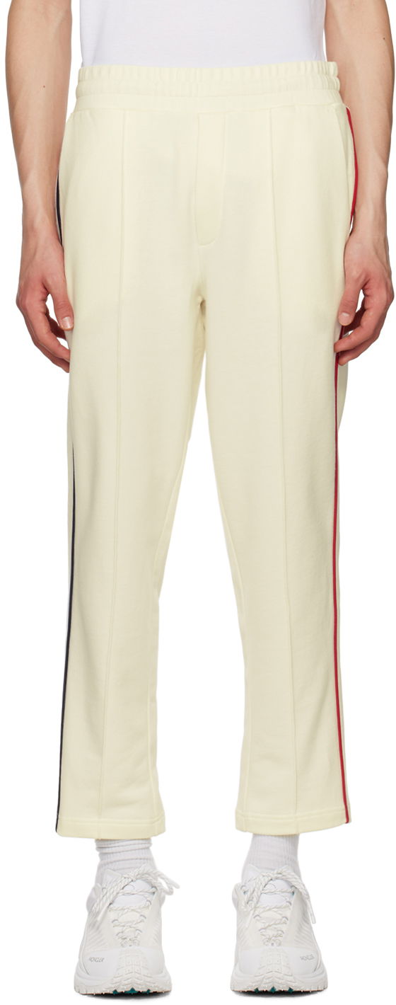 Bukser Moncler Piped Lounge Pants Hvid | I10918H0000789A1B, 0