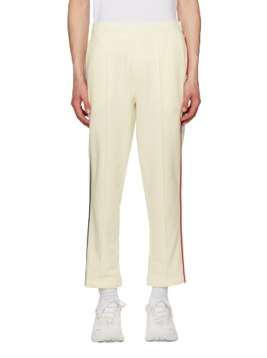 Bukser Moncler Piped Lounge Pants Hvid | I10918H0000789A1B