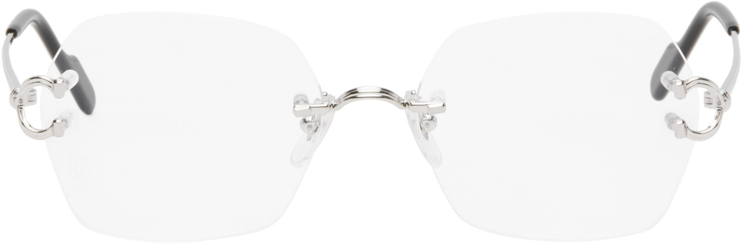 Solbriller Cartier Cartier 'Signature C de Cartier' Rimless Glasses Metalisk | CT0564O-002, 0