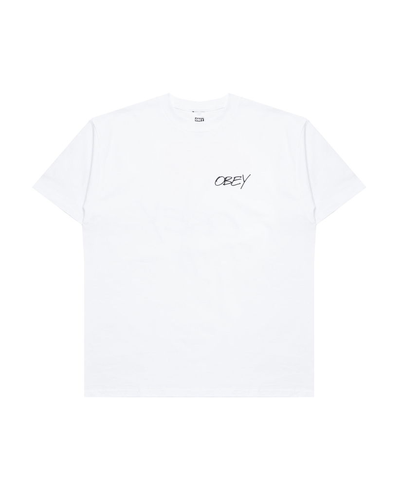 T-shirt OBEY Obey Poppies T-Shirt Hvid | 165264123-WHT