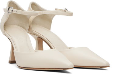 Tøj Aeyde Aeyde Salvi Ankle Strap Heels Hvid | A11-PU-VDHP75ST167-SS25-100-007, 3