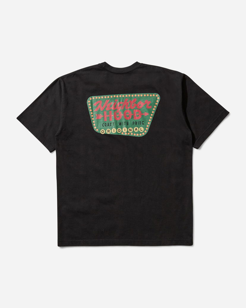 T-shirt Neighborhood NH 251 Spot SS-9 Graphic T-Shirt Sort | 251PCNH-ST14S BLACK