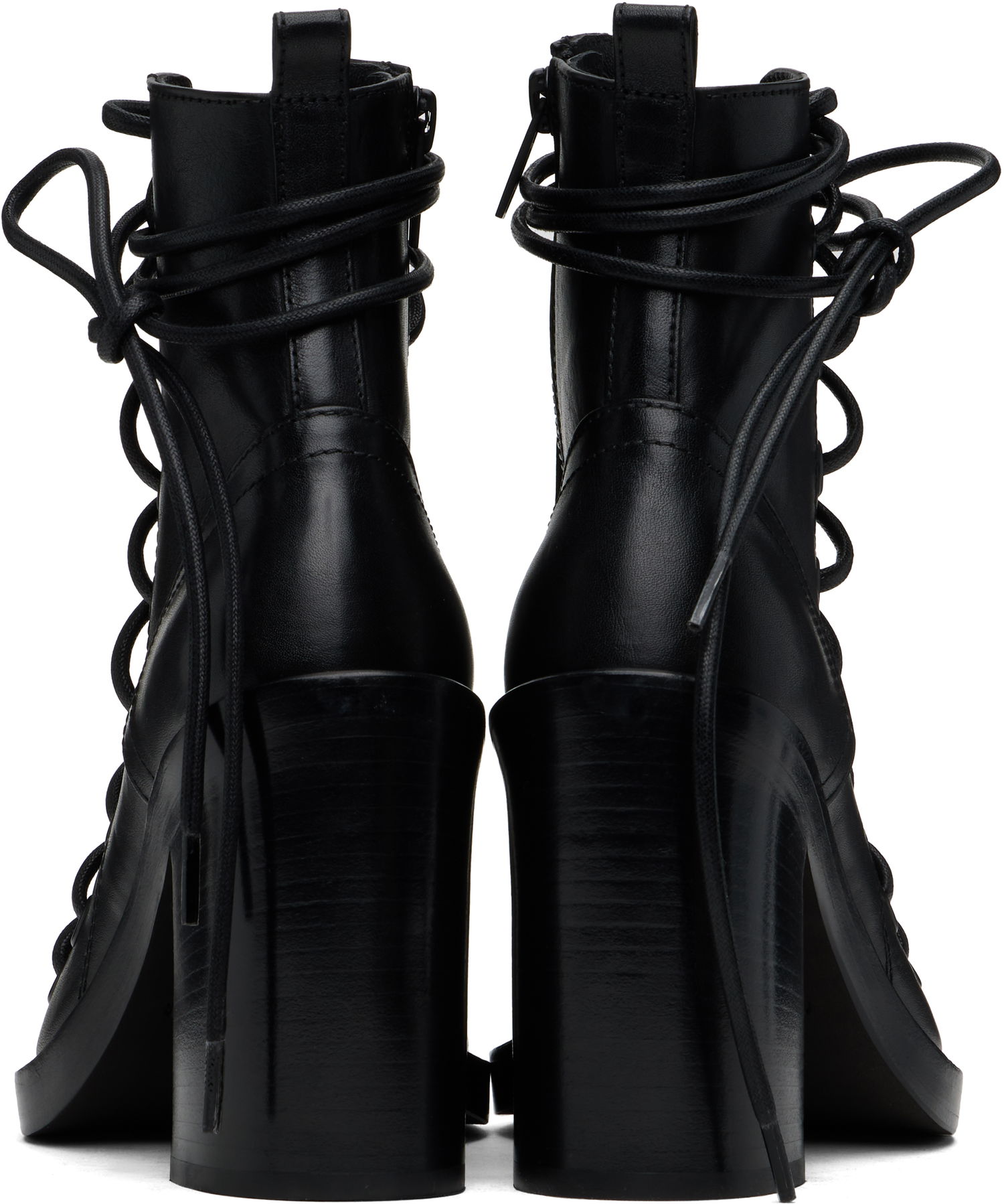 Tøj Ann Demeulemeester Ann Demeulemeester Bernardina Lace-Up Heeled Sandals Sort | CO00-W-S06-LT160-099, 1