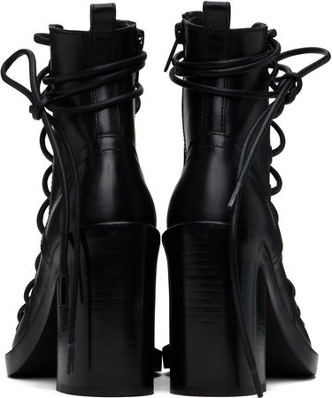 Tøj Ann Demeulemeester Ann Demeulemeester Bernardina Lace-Up Heeled Sandals Sort | CO00-W-S06-LT160-099, 1