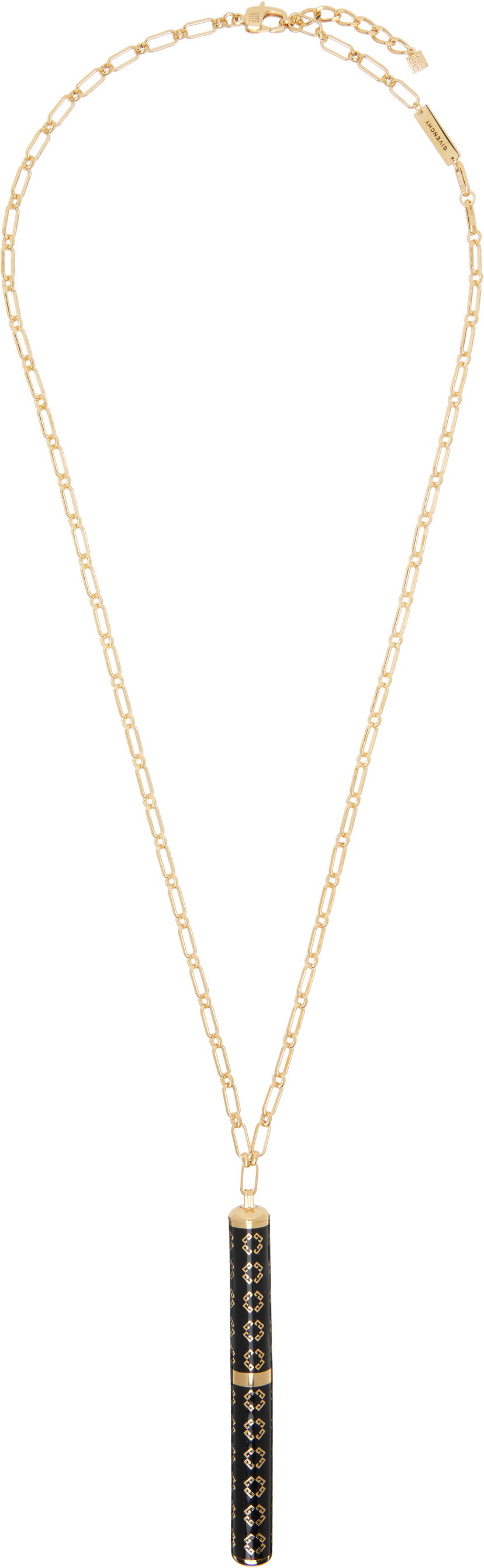 Halskæde Givenchy Givenchy Charm Pen Monogram Pendant Necklace Metalisk | BN00EZF045005