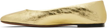 Skopleje The Row The Row Square Ballerina Flats Metalisk | F1598-M39, 2