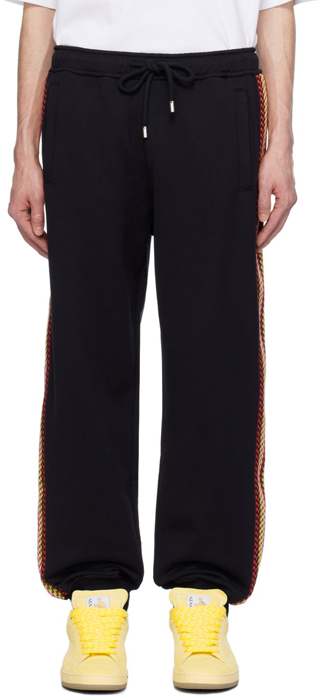 Joggingbukser LANVIN Side Curb Sweatpants Sort | RM-TR0063-J212-P24, 0