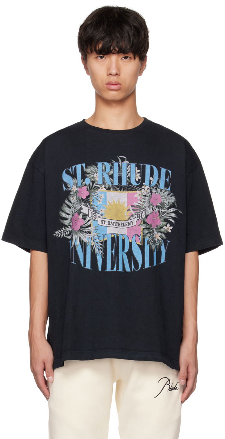 T-shirt Rhude Rhude St. Barthélémy University Graphic Tee Sort | RHPS23TT12837610, 0