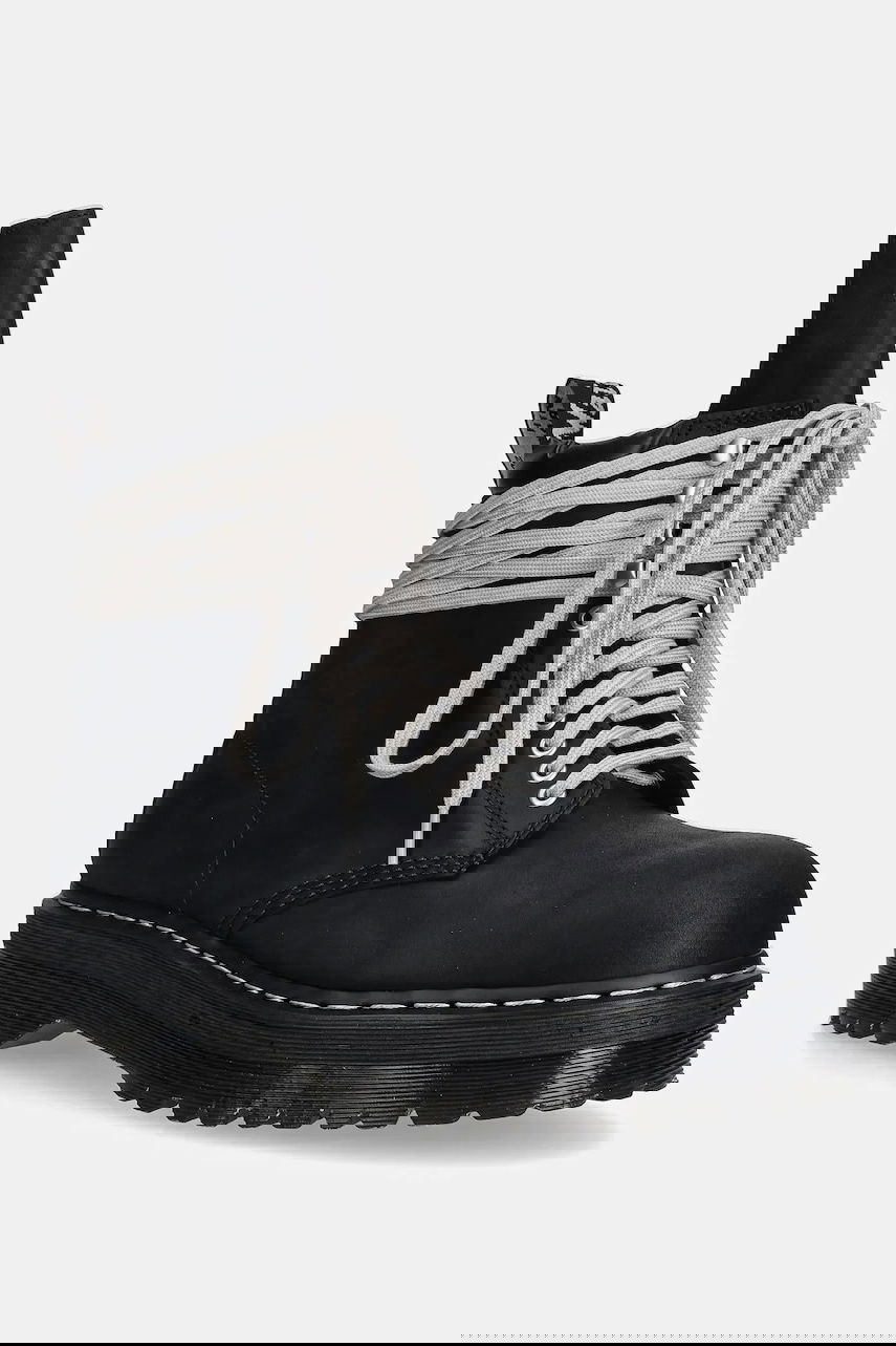 Sneakers og sko Rick Owens Rick Owens DRKSHDW x Dr. Martens Quad Sole Steel Toe Boot Sort | DM02E6813.9001, 0