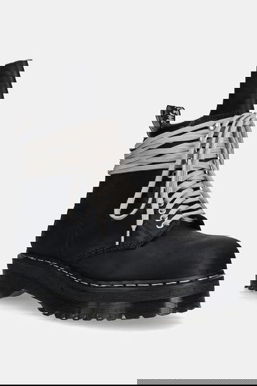 Sneakers og sko Rick Owens Rick Owens DRKSHDW x Dr. Martens Quad Sole Steel Toe Boot Sort | DM02E6813.9001, 0