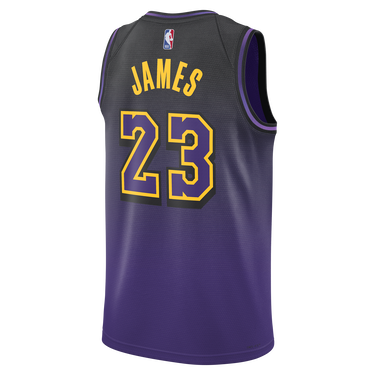 Jersey Nike NBA Swingman LeBron James Lakers City Edition Jersey 2024/25 Lilla | FQ4346-504, 2