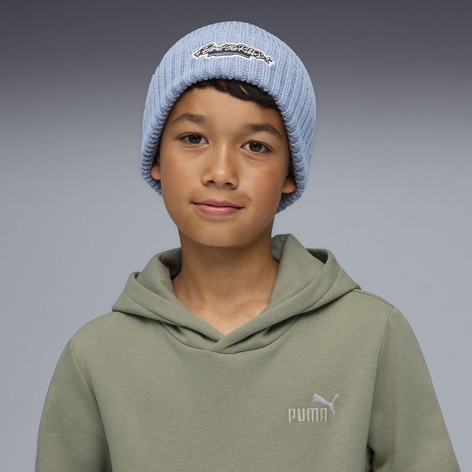 Beanie Puma Mid Crown Beanie with Bend the Rules Patch Blå | 026558_01, 1