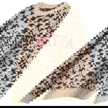 Sweater Patta Patta Leopard Brushed Knit Jumper Beige | POC-SS25-7020-324-0002-084, 1
