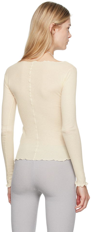 T-shirt Baserange Off-White Pama Long Sleeve T-Shirt Beige | TTPAL-RB-000, 2