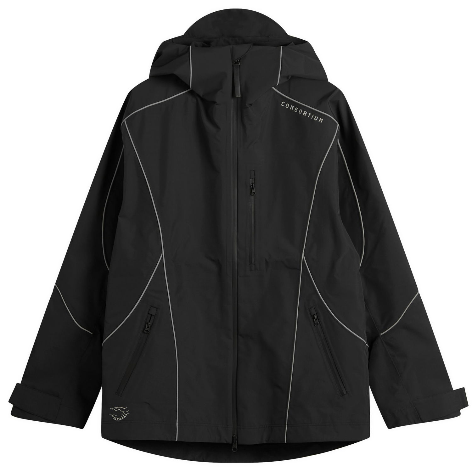 Jakke adidas Originals Consortium Hooded Shell Jacket Sort | JZ0797, 1