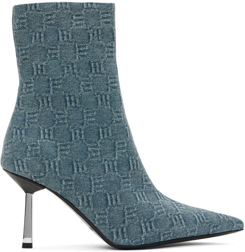 Tøj MISBHV MISBHV Sasha Denim Ankle Boots Blå | 240BW930