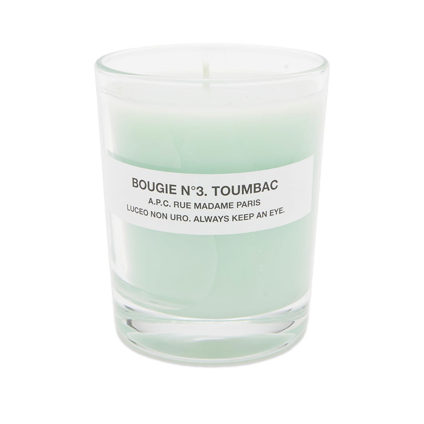 Stearinlys A.P.C. Candle No.3 in Toumbac Grøn | YBZAA-M84001-VAC