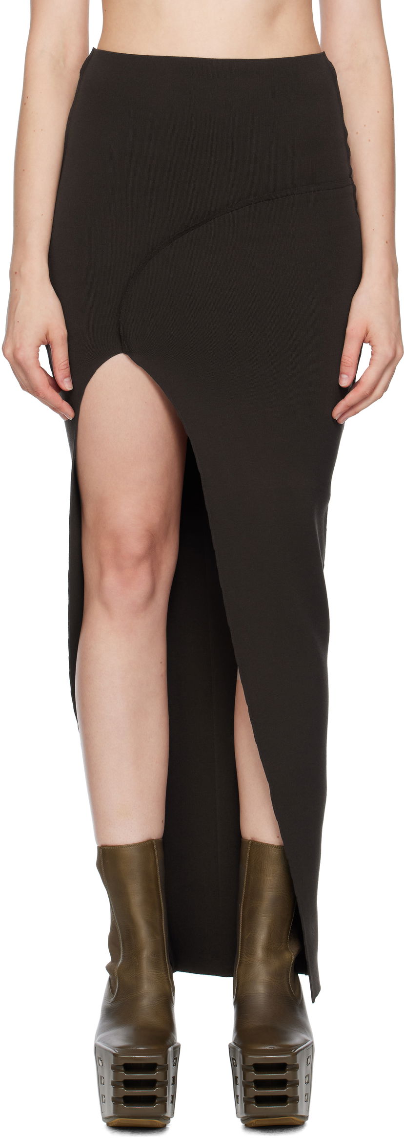 Nederdel Rick Owens Rick Owens Theresa Maxi Skirt Sort | RP02E4696 KST
