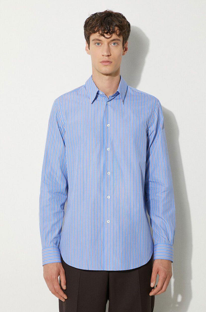 Skjorte Paul Smith Paul Smith Regular Fit Striped Cotton Shirt Blå | M1R.700Y.N02387