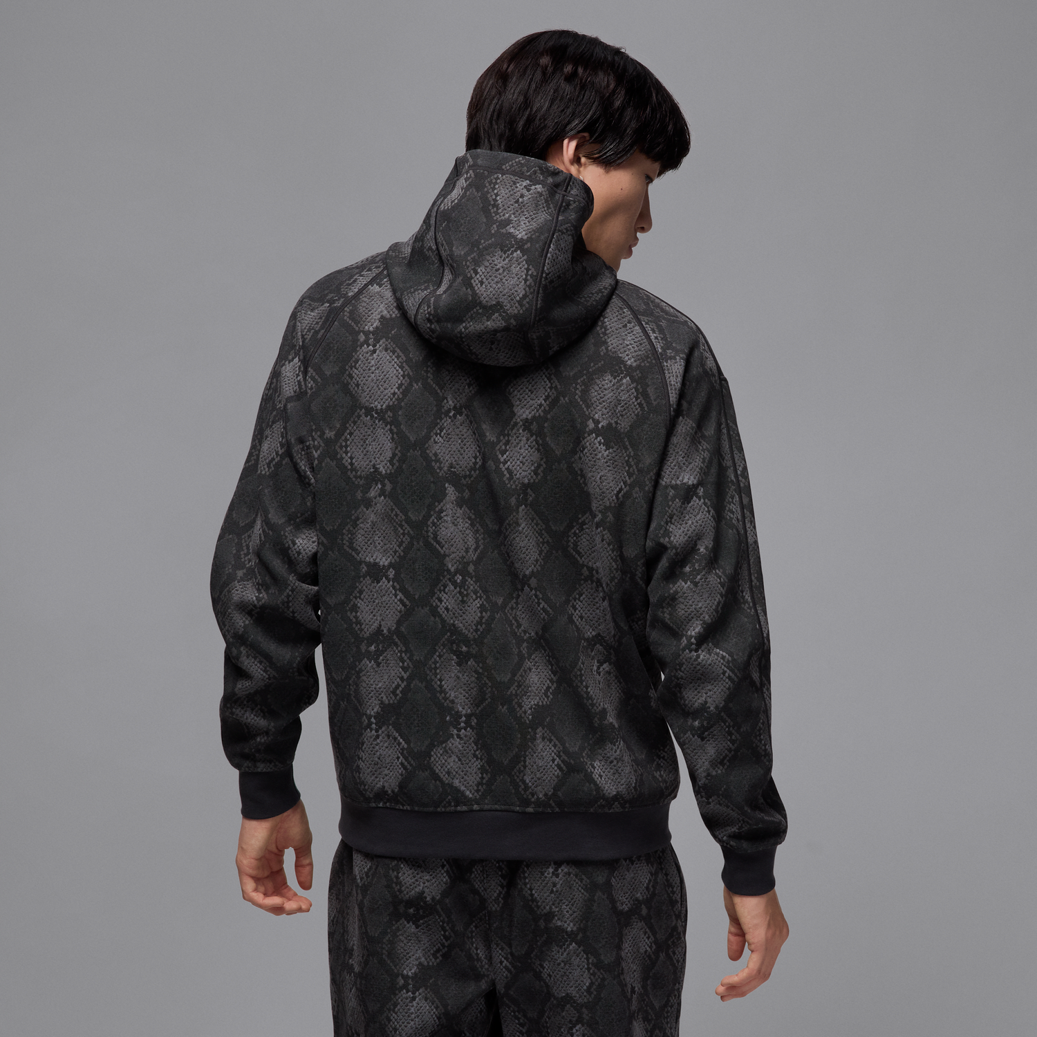 Sweatshirt Jordan Jordan Sport Hoop Fleece Dri-FIT Print Hoodie Sort | HF9894-010, 1