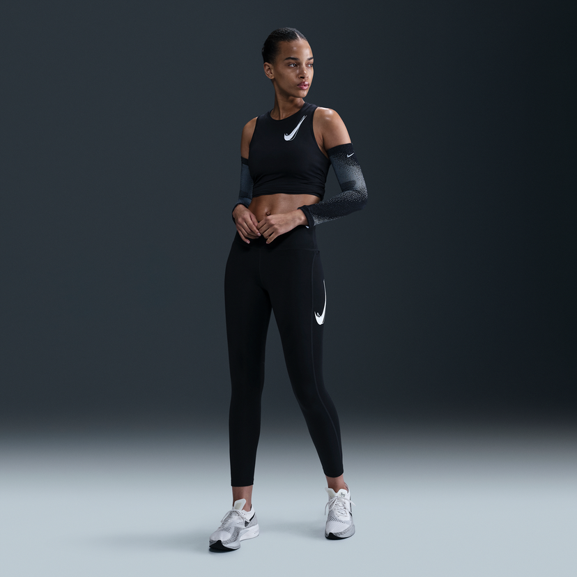 Leggings Nike Nike Fast 7/8 Mid-Rise Leggings Sort | HV8555-010