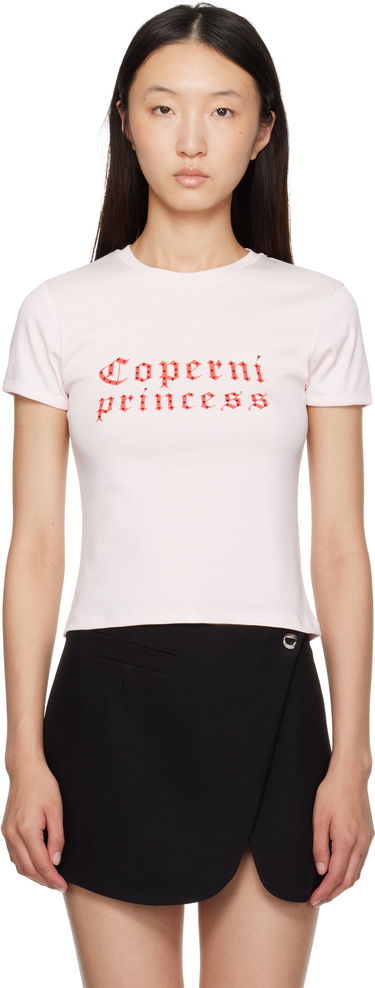 T-shirt Coperni Coperni Princess Slim-Fit T-Shirt Lyserød | DJS07F5017, 0