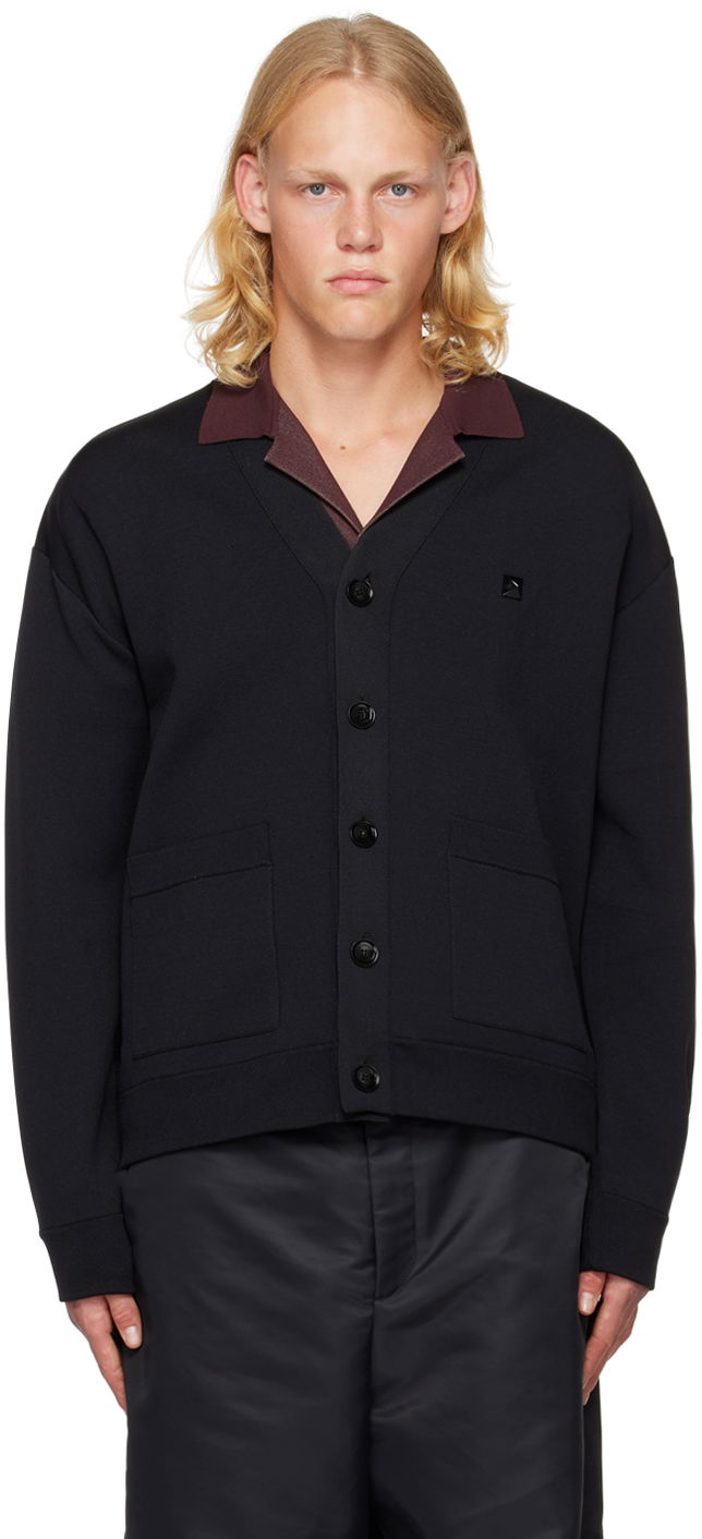 Sweater Valentino Stud Cardigan Sort | 1V0KA02E8VD, 0