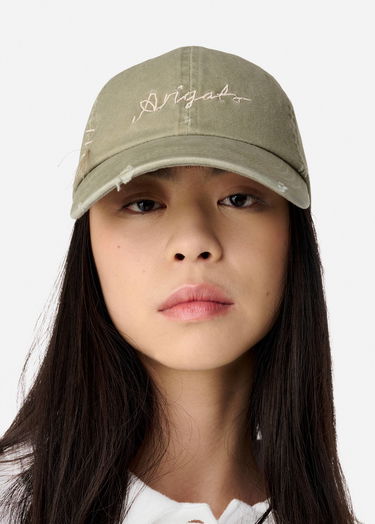 Kasket AXEL ARIGATO Distressed Cotton Cap Grøn | X3077002, 5