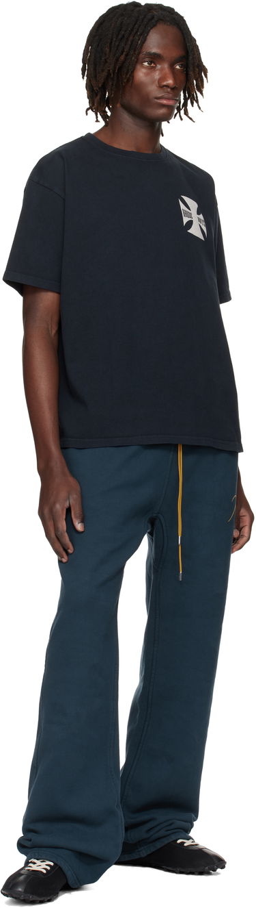 Joggingbukser Rhude Rhude Classic Sweatpants Mørkeblå | RHPF25PA01012, 3