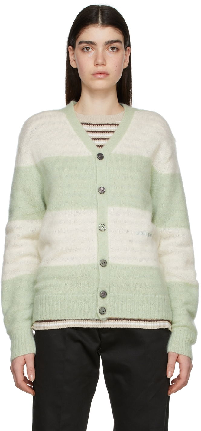 Sweater Noon Goons Noon Goons Striped Cardigan Grøn | NGSS22018