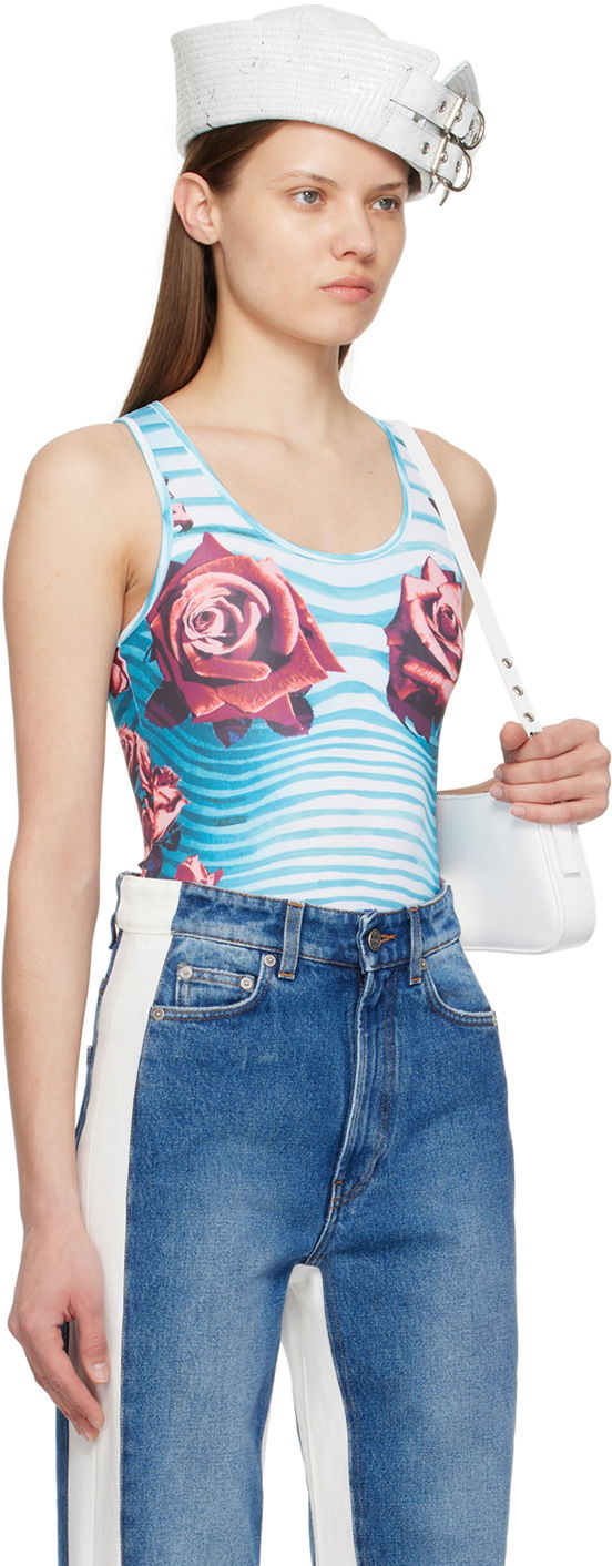 Krop Jean Paul Gaultier Gaultier Flower Print Bodysuit Flerfarvet | 24/25-F-BD030-J551-503001, 1